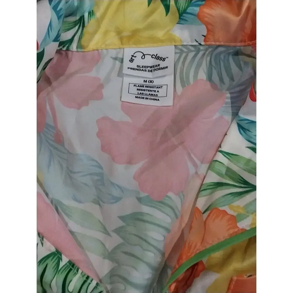 Girls Art Class Hawaiian Sleepwear Size 8 Top Size 10/12 Short Set NWOT